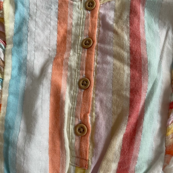 2T Pretty Striped Romper - Picture 6 of 6